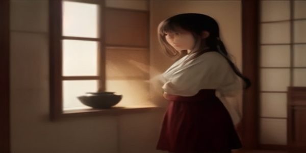 两名演员在昏黄室内灯光下对话，表情凝重，画面构图紧凑，展现剧情类片子对人物关系的深度刻画